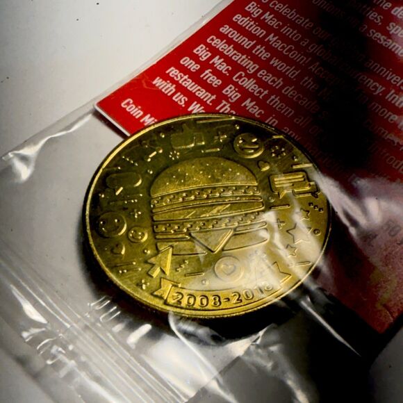 McDonalds 50 Years Of Big Mac Collectors Limited Edition MacCoin! 2008-2018 New - Picture 1 of 5